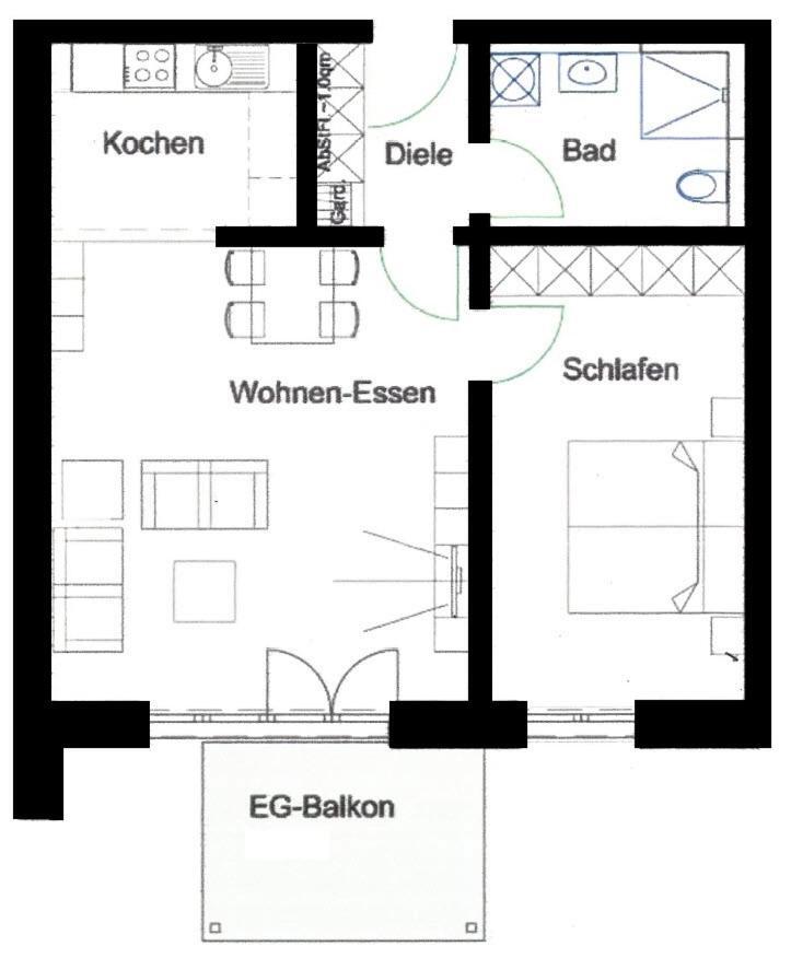Kuestenbude No.6 Buesum Zentrum Екстер'єр фото